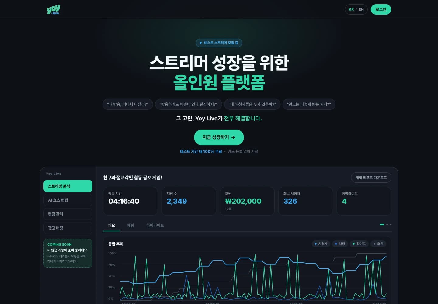 YOY.LIVE official website